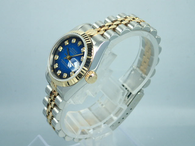 Rolex Datejust Ladies Bluegrass 10P Diamond Ref.69173G