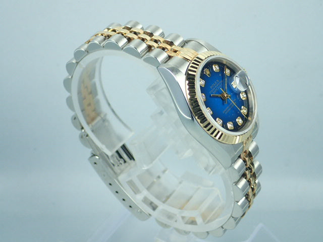 Rolex Datejust Ladies Bluegrass 10P Diamond Ref.69173G