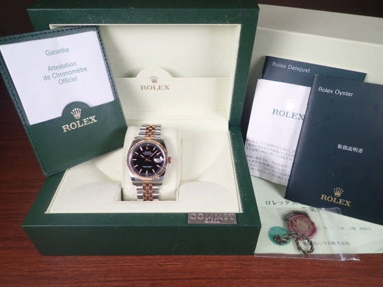 ロレックス デイトジャスト Ref.116231 ブラック文字盤 中古 datejust-8 ジュビリーブレスレット