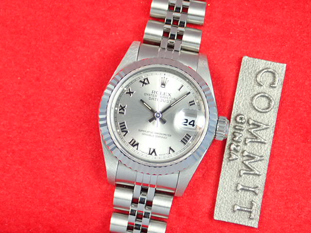 Rolex Datejust Silver Roman Ladies Ref.69174