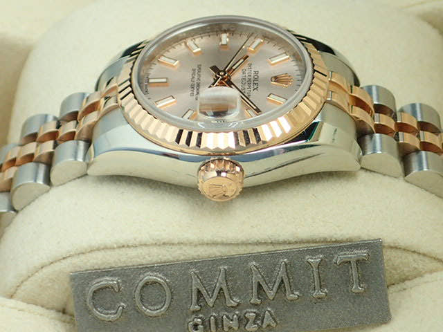 ロレックス デイトジャスト Ref.179171 ピンクバーインデックス文字盤 中古 datejust-94 ジュビリーブレスレット