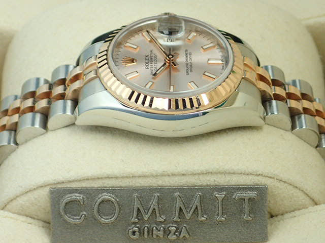 ロレックス デイトジャスト Ref.179171 ピンクバーインデックス文字盤 中古 datejust-94 ジュビリーブレスレット