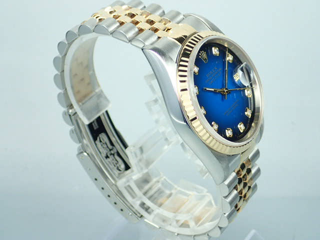 ロレックス デイトジャスト Ref.16233G ブルーグラデーション文字盤 中古 datejust-95 ジュビリーブレスレット
