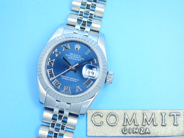 Rolex Datejust Blue Roman Ladies