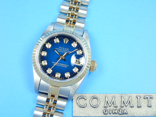 Rolex Datejust Bluegras 10P Diamond Ladies