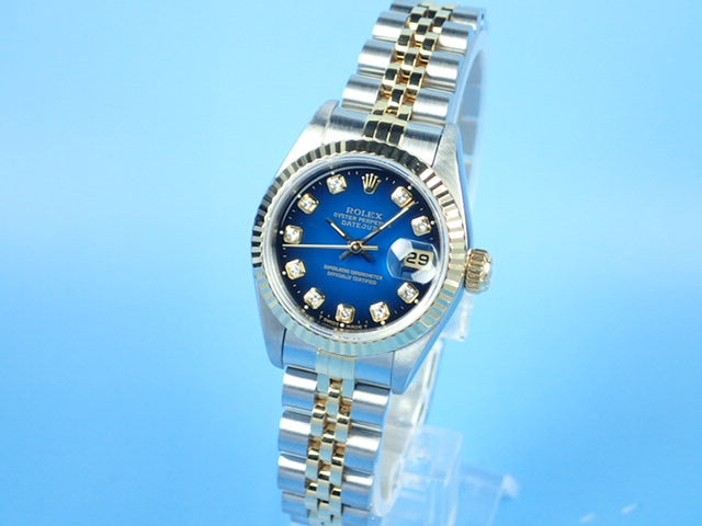 Rolex Datejust Bluegras 10P Diamond Ladies