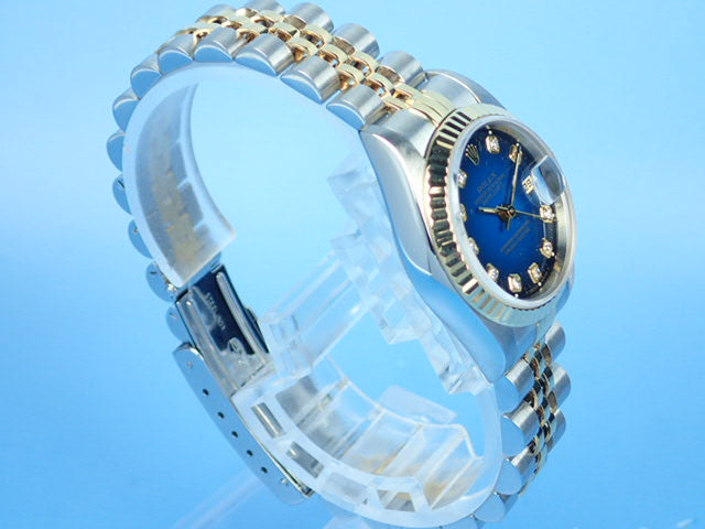 Rolex Datejust Bluegras 10P Diamond Ladies