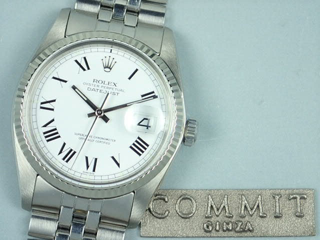 ロレックス デイトジャスト Ref.1601/4 マットホワイト文字盤 中古 datejust-98 ジュビリーブレスレット