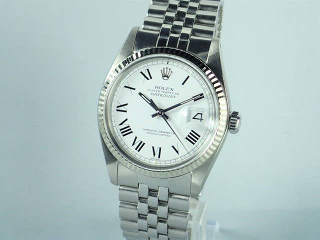 ロレックス デイトジャスト Ref.1601/4 マットホワイト文字盤 中古 datejust-98 ジュビリーブレスレット