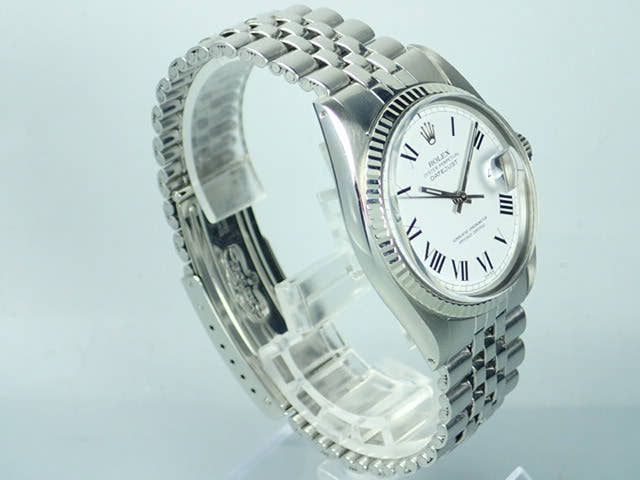 ロレックス デイトジャスト Ref.1601/4 マットホワイト文字盤 中古 datejust-98 ジュビリーブレスレット