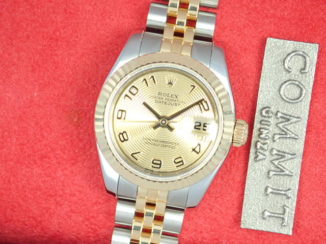 Rolex Datejust Yellow Concentric Dial Ladies