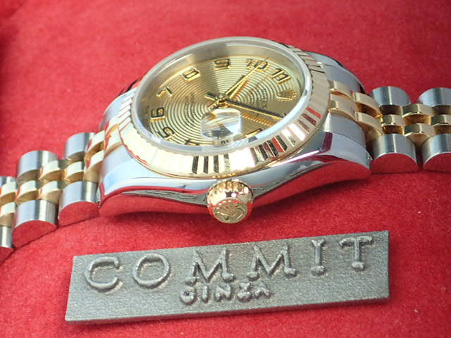 ロレックス デイトジャスト Ref.179173 イエローコンセントリック文字盤 中古 datejust-99 ジュビリーブレスレット