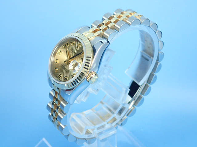 ロレックス デイトジャスト Ref.179173 イエローコンセントリック文字盤 中古 datejust-99 ジュビリーブレスレット