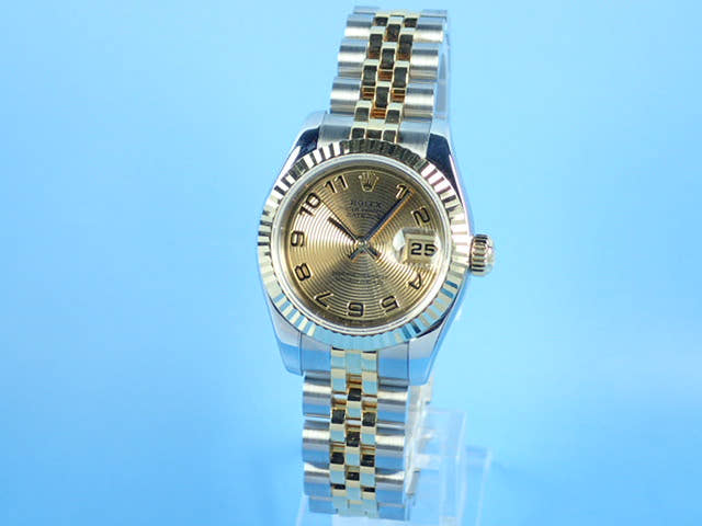 ロレックス デイトジャスト Ref.179173 イエローコンセントリック文字盤 中古 datejust-99 ジュビリーブレスレット