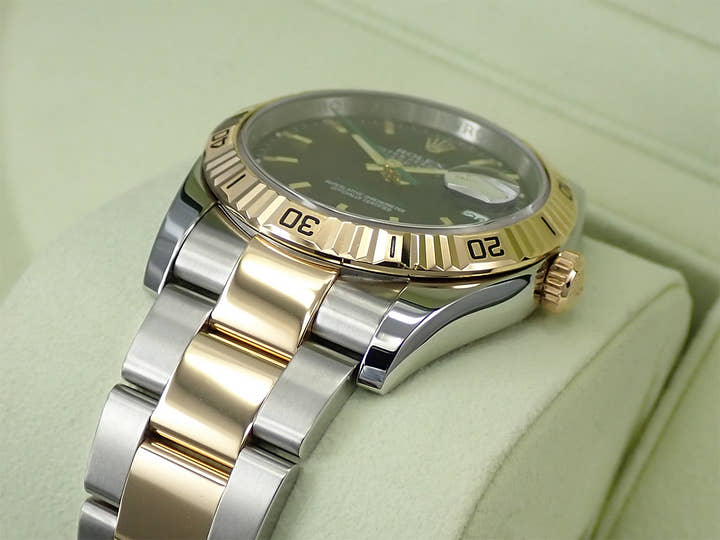 ロレックス デイトジャスト ターノグラフ Ref.116263 ステンレススチール ブラック文字盤