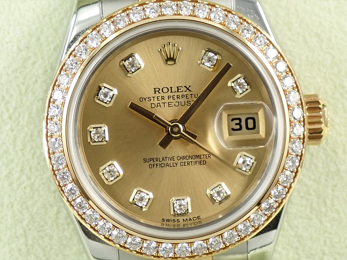 ロレックス デイトジャスト Ref.179383G シャンパンゴールド文字盤 中古 11SHYWSV
