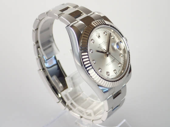 ロレックス デイトジャスト Ref.116334G シルバー文字盤 中古 datejust2