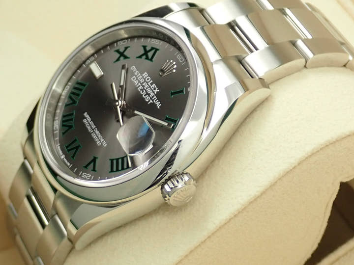ロレックス デイトジャスト36 Ref.126200 ステンレススチール スレートローマン文字盤 オイスターブレスレット 未使用 6AY24177