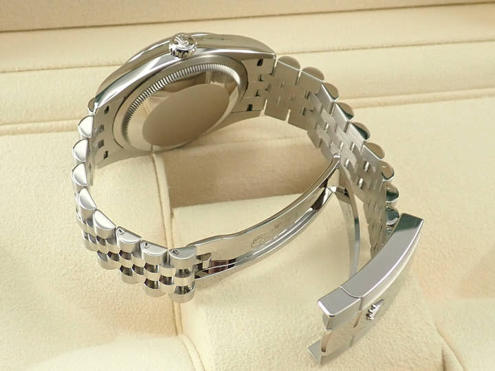 ロレックス デイトジャスト36 Ref.126200 ステンレススチール オリーブグリーン パームモチーフ文字盤 ジュビリーブレスレット