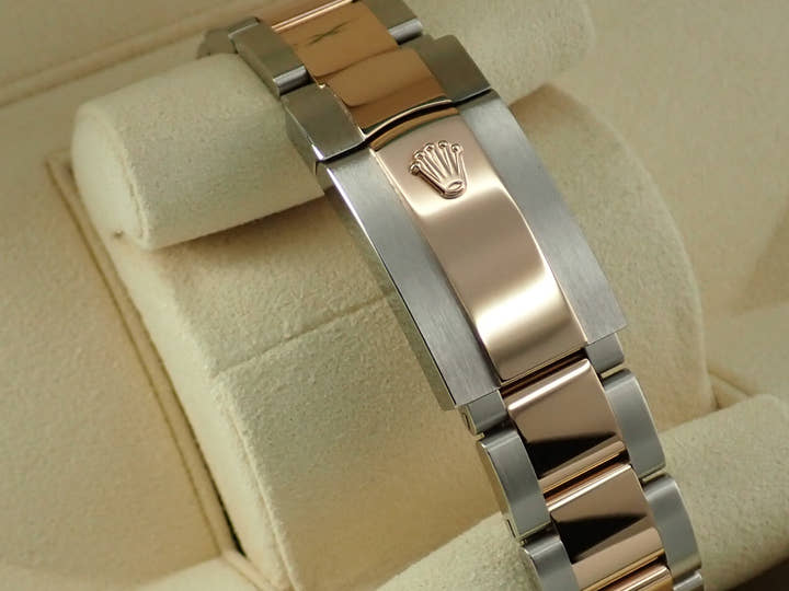 ロレックス デイトジャスト36 Ref.126201 ステンレススチール/エバーローズゴールド スレート文字盤 オイスターブレスレット