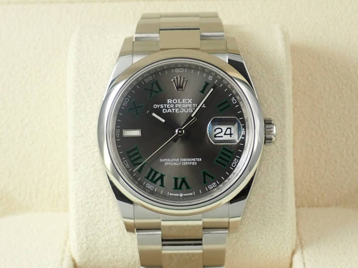 ロレックス デイトジャスト36 Ref.126200 ステンレススチール スレートローマン文字盤 オイスターブレスレット 未使用 8LPT3140
