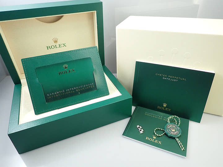 ロレックス デイトジャスト36 Ref.126234 ステンレススチール/ホワイトゴールド ミントグリーン文字盤 ジュビリーブレスレット 未使用 S913HZSS