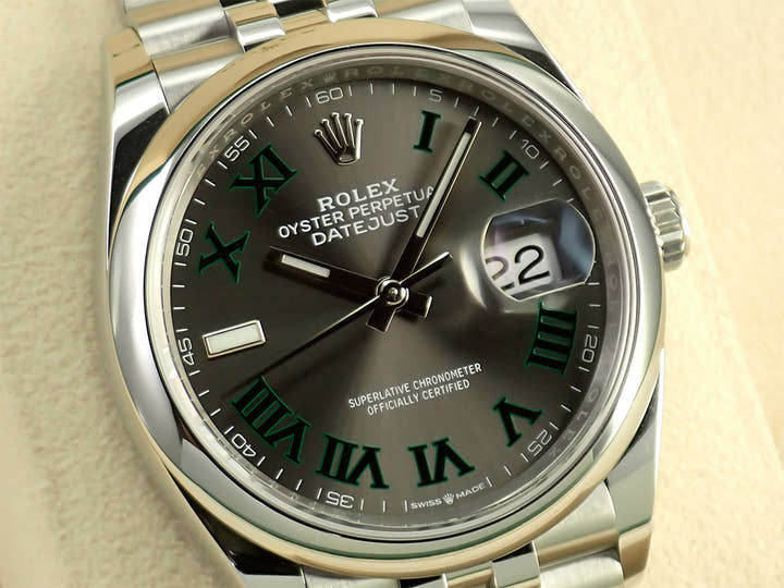 ロレックス デイトジャスト36 Ref.126200 ステンレススチール スレート文字盤 ジュビリーブレスレット