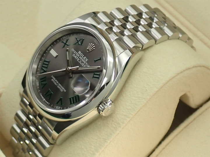 ロレックス デイトジャスト36 Ref.126200 ステンレススチール スレート文字盤 ジュビリーブレスレット