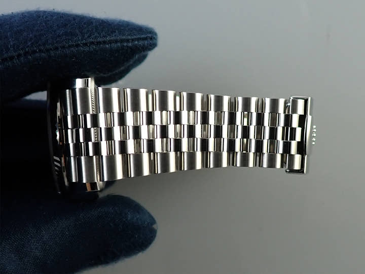 ロレックス デイトジャスト36 Ref.126234 ステンレススチール/ホワイトゴールド グリーンパーム文字盤 ジュビリーブレスレット 中古 4X5LJ7Y6