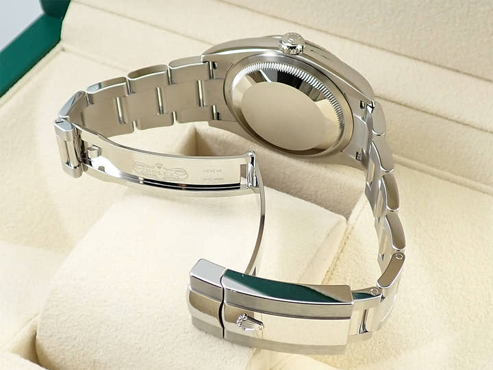 ロレックス デイトジャスト36 Ref.126234 ステンレススチール/ホワイトゴールド グリーンパーム文字盤 オイスターブレスレット