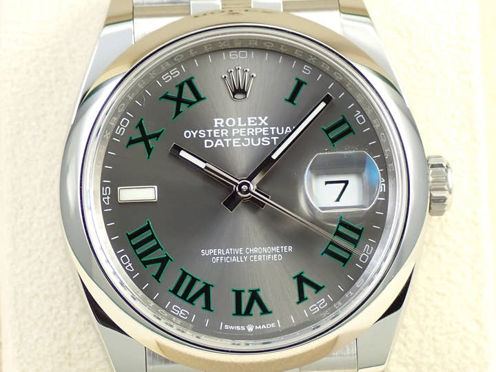 ロレックス デイトジャスト36 Ref.126200 ステンレススチール スレート文字盤 ジュビリーブレスレット