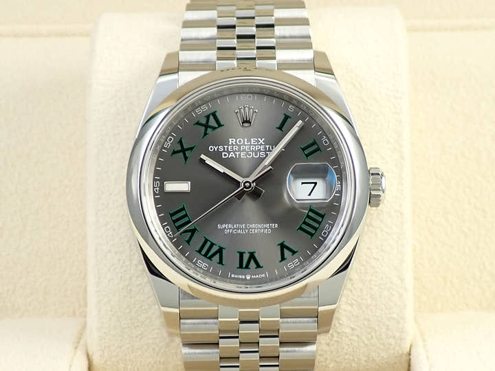 ロレックス デイトジャスト36 Ref.126200 ステンレススチール スレート文字盤 ジュビリーブレスレット