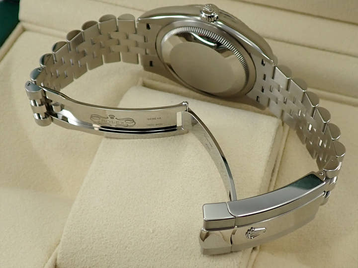 ロレックス デイトジャスト36 Ref.126234 ステンレススチール/ホワイトゴールド スレートローマン文字盤 ジュビリーブレスレット 美品 10PVXCVL