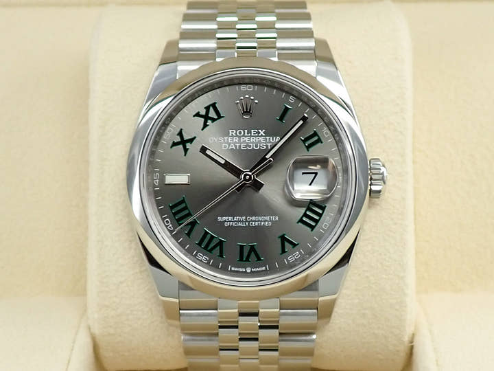 ロレックス デイトジャスト36 Ref.126200 ステンレススチール スレート文字盤 ジュビリーブレスレット