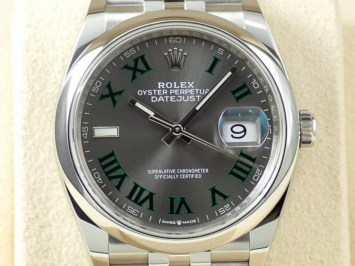 ロレックス デイトジャスト36 Ref.126200 ステンレススチール スレート文字盤 ジュビリーブレスレット