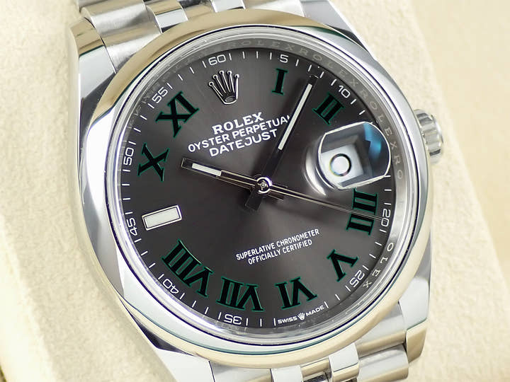 ロレックス デイトジャスト36 Ref.126200 ステンレススチール スレート文字盤 ジュビリーブレスレット