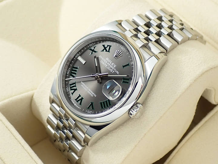 ロレックス デイトジャスト36 Ref.126200 ステンレススチール スレート文字盤 ジュビリーブレスレット