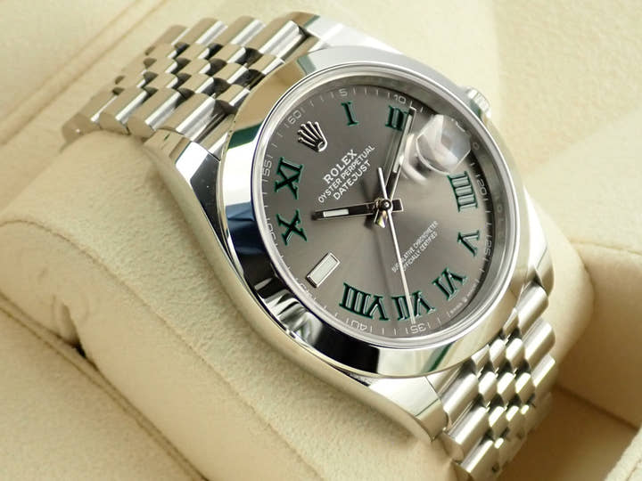 ロレックス デイトジャスト41 Ref.126300 ステンレススチール スレートローマン文字盤 ジュビリーブレスレット 未使用 JZA5JLMK