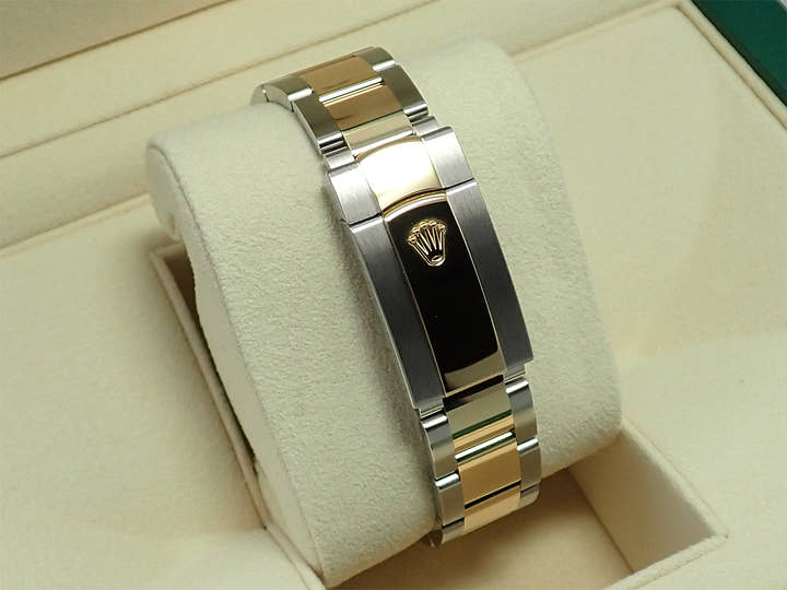 ロレックス デイトジャスト41 Ref.126333 ステンレススチール/イエローゴールド スレートローマン文字盤 オイスターブレスレット