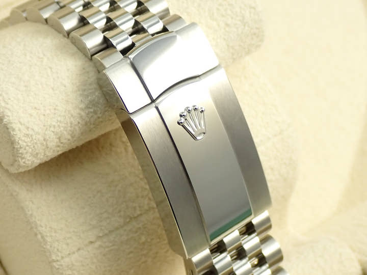 ロレックス デイトジャスト41 Ref.126334 ステンレススチール/ホワイトゴールド スレートx10Pダイヤ文字盤 ジュビリーブレスレット