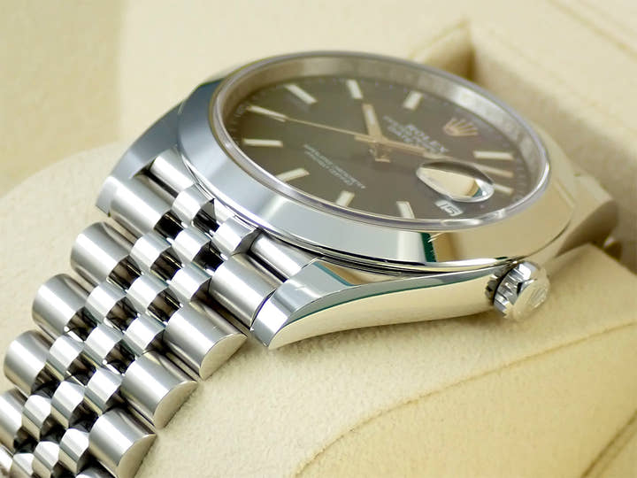ロレックス デイトジャスト41 Ref.126300 ステンレススチール ブライトブルー文字盤 ジュビリーブレスレット 中古 H553T598