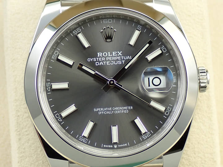 ロレックス デイトジャスト41 Ref.126300 ステンレススチール スレート文字盤 ジュビリーブレスレット 未使用 F1F715F6