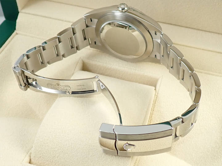 Rolex Datejust 41 Ref. 126334 Stainless Steel/White Gold Slate Roman Dial Oyster Bracelet