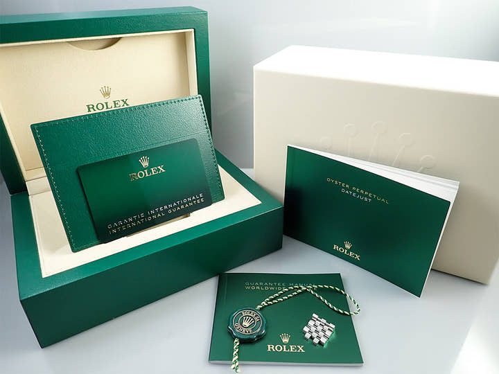 ロレックス デイトジャスト41 Ref.126334 ステンレススチール/ホワイトゴールド スレートローマン文字盤 ジュビリーブレスレット 未使用 2WR12W25