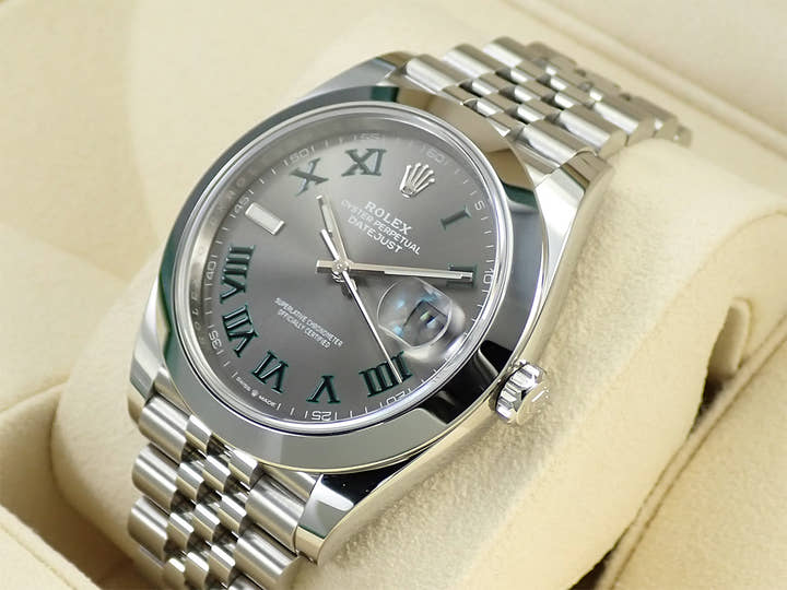 ロレックス デイトジャスト41 Ref.126300 ステンレススチール スレートローマン文字盤 ジュビリーブレスレット 極美品 Z6628901