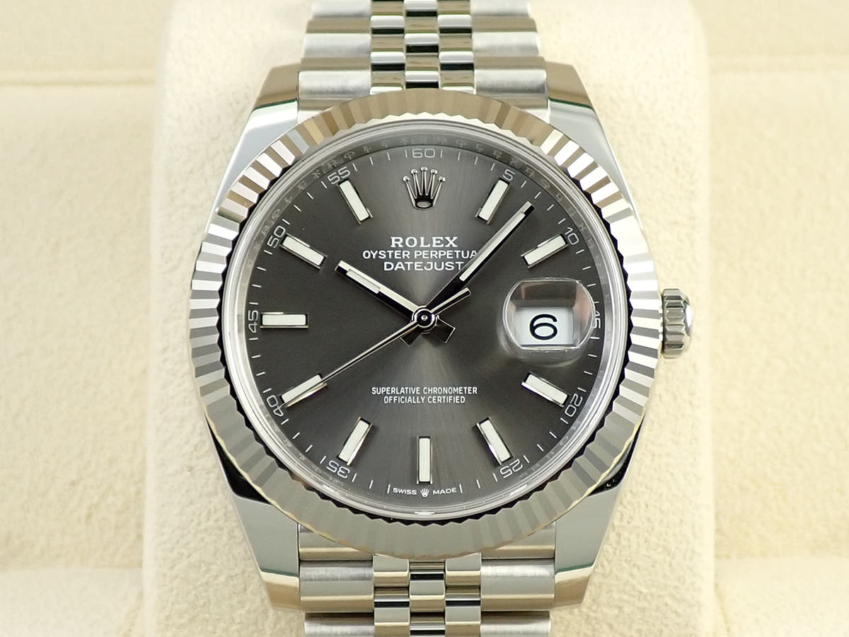ロレックス デイトジャスト41 Ref.126334 スレートローマン文字盤 極美品 3TKJRJAJ