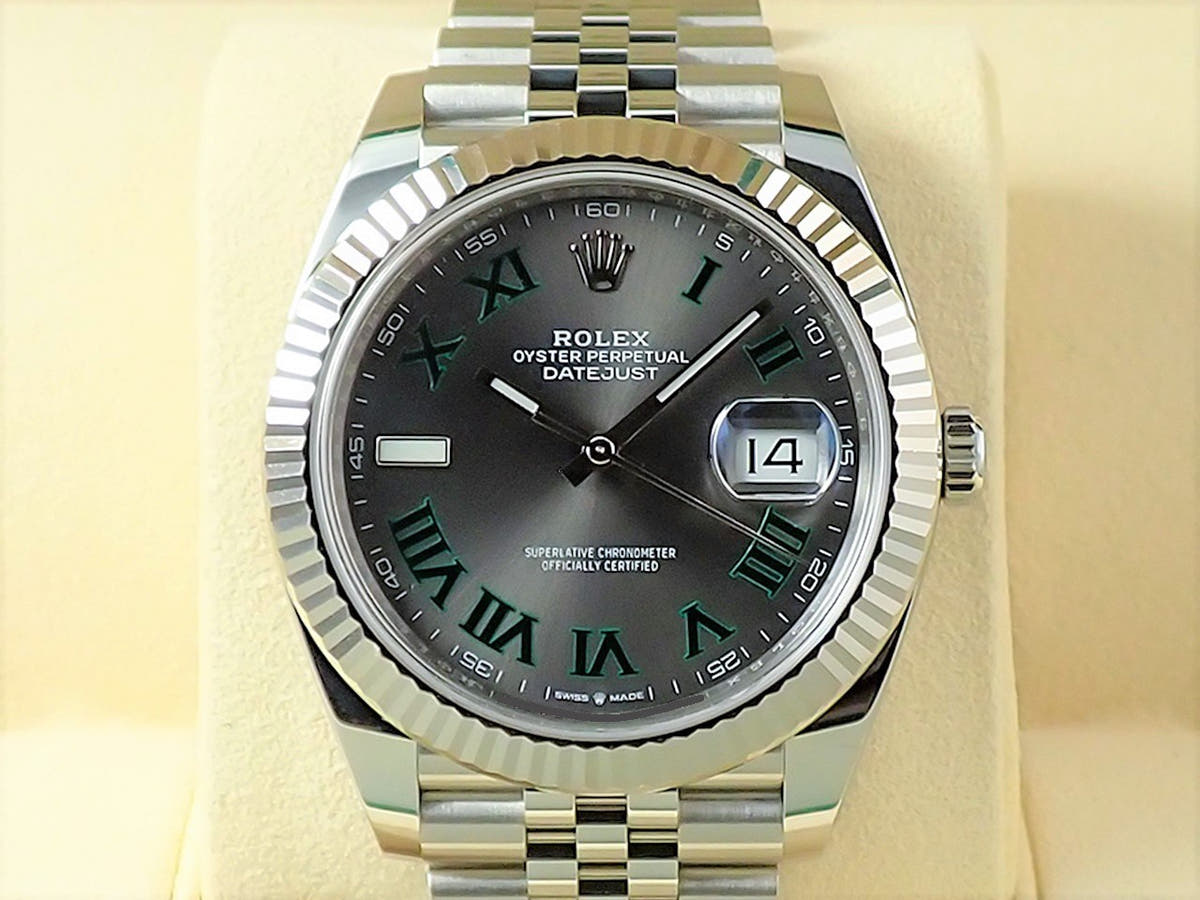 ロレックス デイトジャスト41 Ref.126334 スレートローマン文字盤 中古 1H1S1U24
