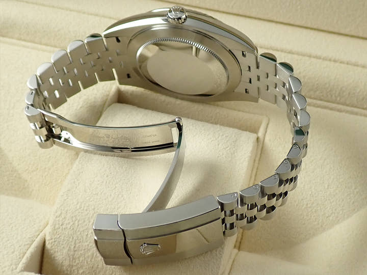 ロレックス デイトジャスト41 Ref.126334 ステンレススチール/ホワイトゴールド ブライトブルー文字盤 ジュビリーブレスレット