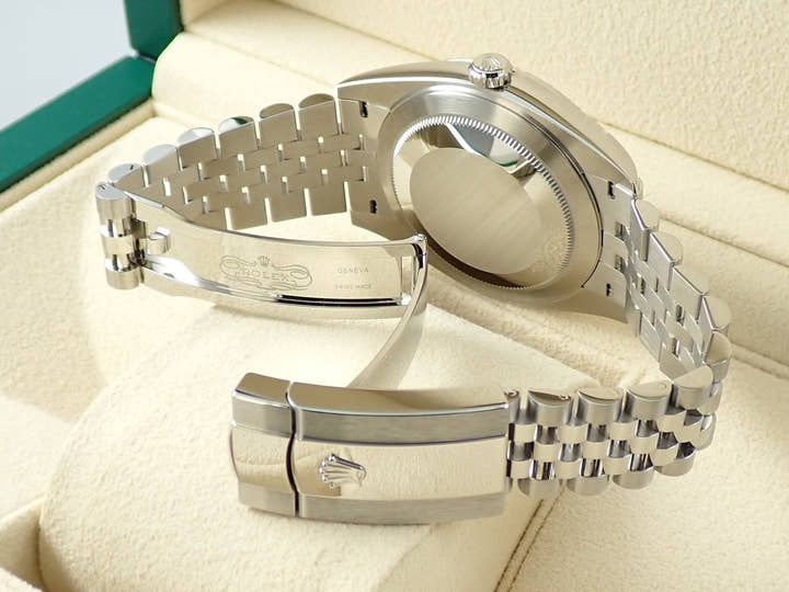 ロレックス デイトジャスト41 Ref.126334 ステンレススチール/ホワイトゴールド スレートローマン文字盤 ジュビリーブレスレット 未使用 V9885395
