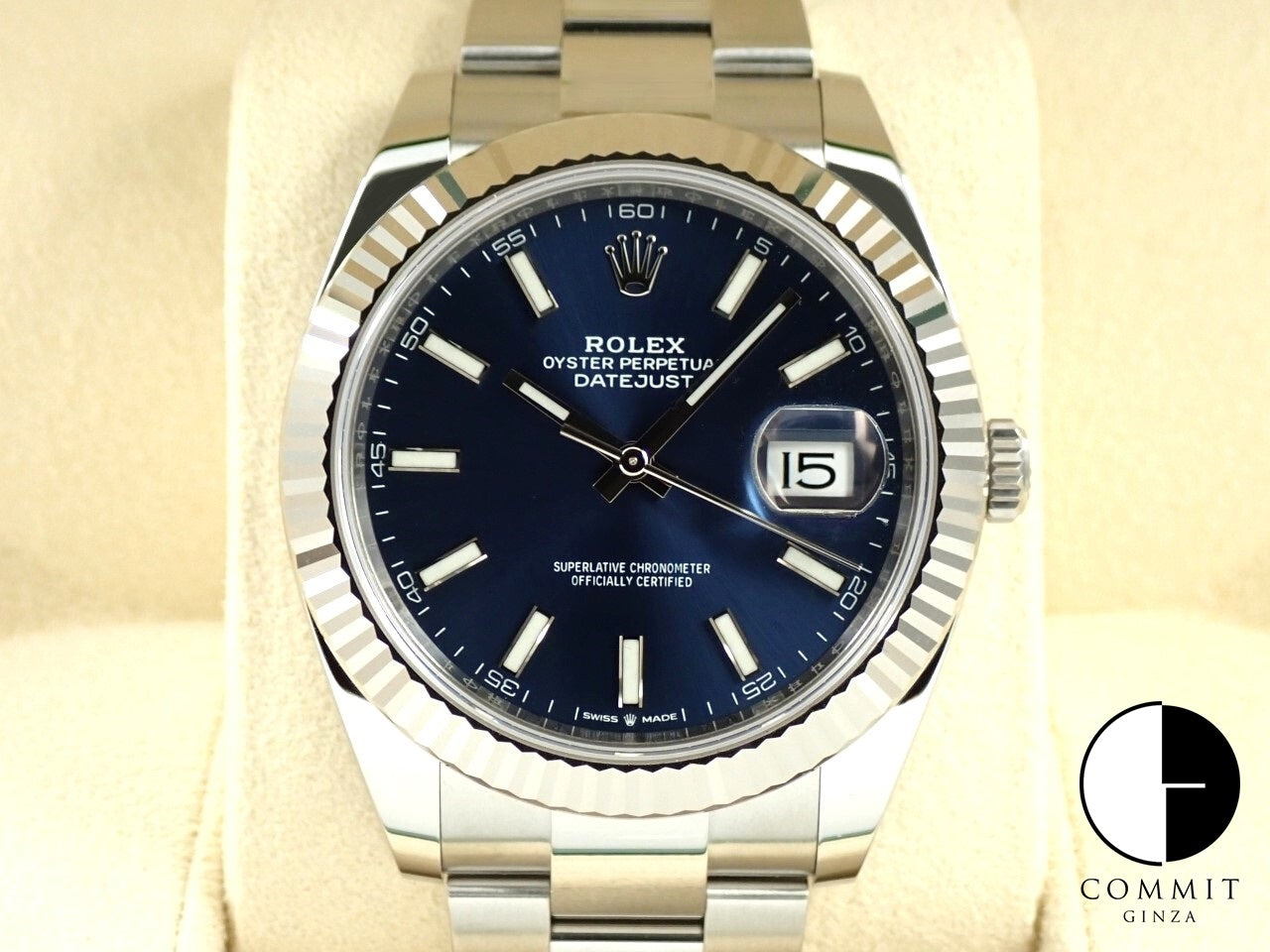 Rolex Datejust 41 Ref.126334 SS/WG Bright Blue Dial